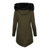 TIMIFIS Women Winter Puffer Jackets with Hood Plus Size Thicken Coats Fleece Padded Parka Lined Outerwear with Pockets view 2