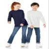 Amazon Essentials Unisex Toddlers' Long-Sleeve Rib Cuff T-Shirt, Pack of 2, Dark Navy/Grey Heather, 4T view 2