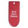 NDZ Performance Magazine Base Plate Finger Extension for Sig Sauer P365X P365 XL 9MM Laser Engraved Anodized Aluminum in Red - Death Before Dishonor view 1