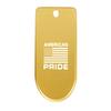 NDZ Performance Magazine Base Plate Finger Extension for Sig Sauer P365X P365 XL 9MM Laser Engraved Anodized Aluminum in Gold - American Pride US Flag view 1
