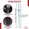 Armory Replicas - Shadow Resistance SAO Polyurethane Foam Sword | Art Online Anime Cosplay LARP Turquoise Blue & Silver Sword view 2