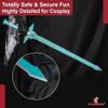Armory Replicas - Shadow Resistance SAO Polyurethane Foam Sword | Art Online Anime Cosplay LARP Turquoise Blue & Silver Sword view 4