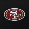 Antigua Men's Black San Francisco 49ers Victory Chenille Pullover Hoodie view 2
