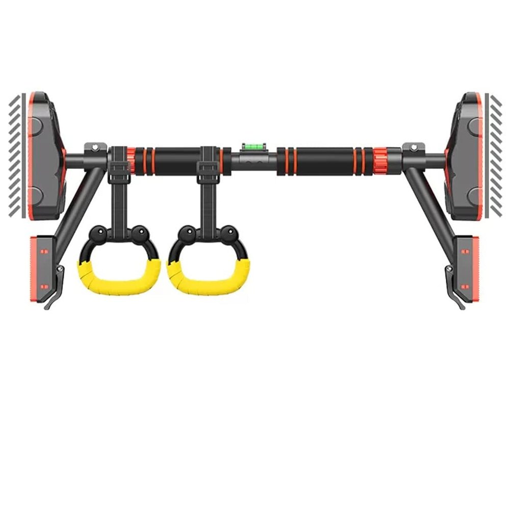 BCPPO Chin Up Bar Door Frame Pull Up Bar, Adjustable Strength Training Fitness Horizontal Bar Ring, with 4 Non-Slip Bases, Load 250kg (Size : 130-160CM)