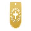 NDZ Performance Magazine Base Plate Finger Extension for Sig Sauer P365X P365 XL 9MM Laser Engraved Anodized Aluminum in Gold - Veritas Aequitas Bold view 1