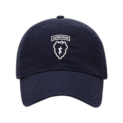 Baseball Cap Men Army 25th Infantry Division Embroidered Washed Cotton Dad Hat Baseball Caps (Navy,7 5/8)