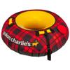 Yukon Charlies Timber Tube Snow Sled  Durable Nylon Cover & Heavy-Gauge Tarpaulin Bottom, 44" Inflatable Winter Snow Tube with Tow Rope, Family & Kids Riding - Red Plaid view 1