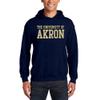 UGP Campus Apparel AH01 - Akron Zips Basic Block Hoodie - Large - Navy view 4