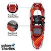 Yukon Charlies Champion Snowshoe Kit - Includes Trekking Poles and Carry Case - 8" X 25" view 4