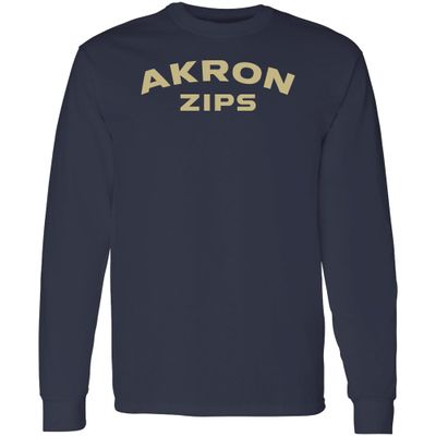 Underground Printing Akron Arch Logo LS Tee - SM - Navy