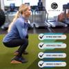 Gymkara Squat Wedge Block Cork 2 Pack - Non Slip Heel Elevated Wedge and Calf Raise Block - Slant Board for Squats to Avoid Muscle Strain view 2