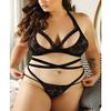 Fantasy Lingerie VixenWrapMeUp Bralette&Panty Blk QS V777 Q/S view 1