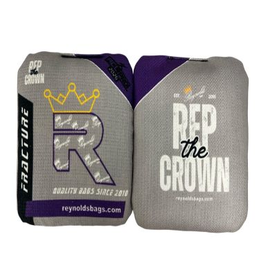 Fracture - Reynolds Cornhole Bags - ACL Approved - AS SEEN ON ESPN - Professional Cornhole Bags - Made in The USA (Grey)