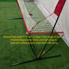 Nets for Tennis Ball Machine(10lb),Ball Recycling Net Also for Baseball/Golf/Cricket(Diameter<2.95in),Portable and Easy to Disassemble;Solo Practice Tennis Indoor&Outdoor(New) view 4