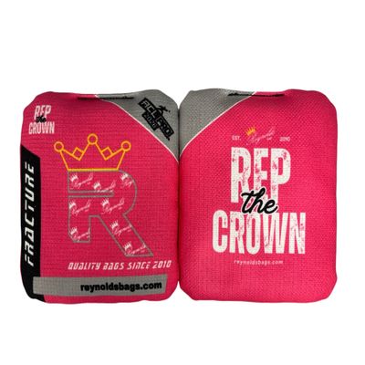 Fracture - Reynolds Cornhole Bags - ACL Approved - AS SEEN ON ESPN - Professional Cornhole Bags - Made in The USA (Pink)