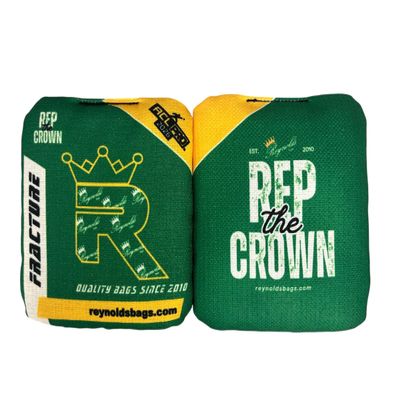 Fracture - Reynolds Cornhole Bags - ACL Approved - AS SEEN ON ESPN - Professional Cornhole Bags - Made in The USA (Green)