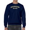 UGP Campus Apparel AW03 - Akron Zips Arch Logo Crewneck Sweatshirt - Large - Navy view 2