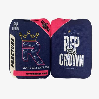 Fracture - Reynolds Cornhole Bags - ACL Approved - AS SEEN ON ESPN - Professional Cornhole Bags - Made in The USA (Navy Blue)