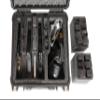Case Club 3 Pistol & Accessory & Up to 26 Magazines Pre-Cut Waterproof Case with Silica Gel to Help Prevent Gun Rust (Lighted) view 3