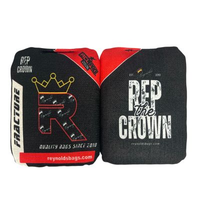 Fracture - Reynolds Cornhole Bags - ACL Approved - AS SEEN ON ESPN - Professional Cornhole Bags - Made in The USA (Black)