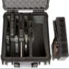 Case Club 4 Pistol and 20 Magazine Pre-Cut Heavy Duty Waterproof Case with Included Silica Gel Canister to Help Prevent Gun Rust (Lighted) view 3