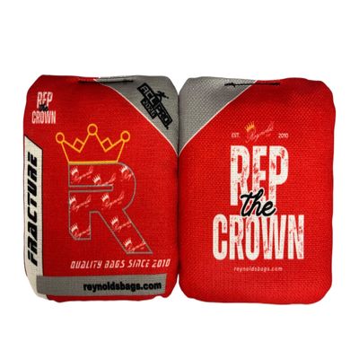 Fracture - Reynolds Cornhole Bags - ACL Approved - AS SEEN ON ESPN - Professional Cornhole Bags - Made in The USA (Red)