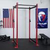 Titan Fitness T-3 Series Red Tall Power Rack, 24in Depth, 1,100 LB Capacity Cage for Weightlifting and Strength Training view 2