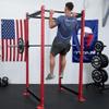 Titan Fitness T-3 Series Red Tall Power Rack, 24in Depth, 1,100 LB Capacity Cage for Weightlifting and Strength Training view 4