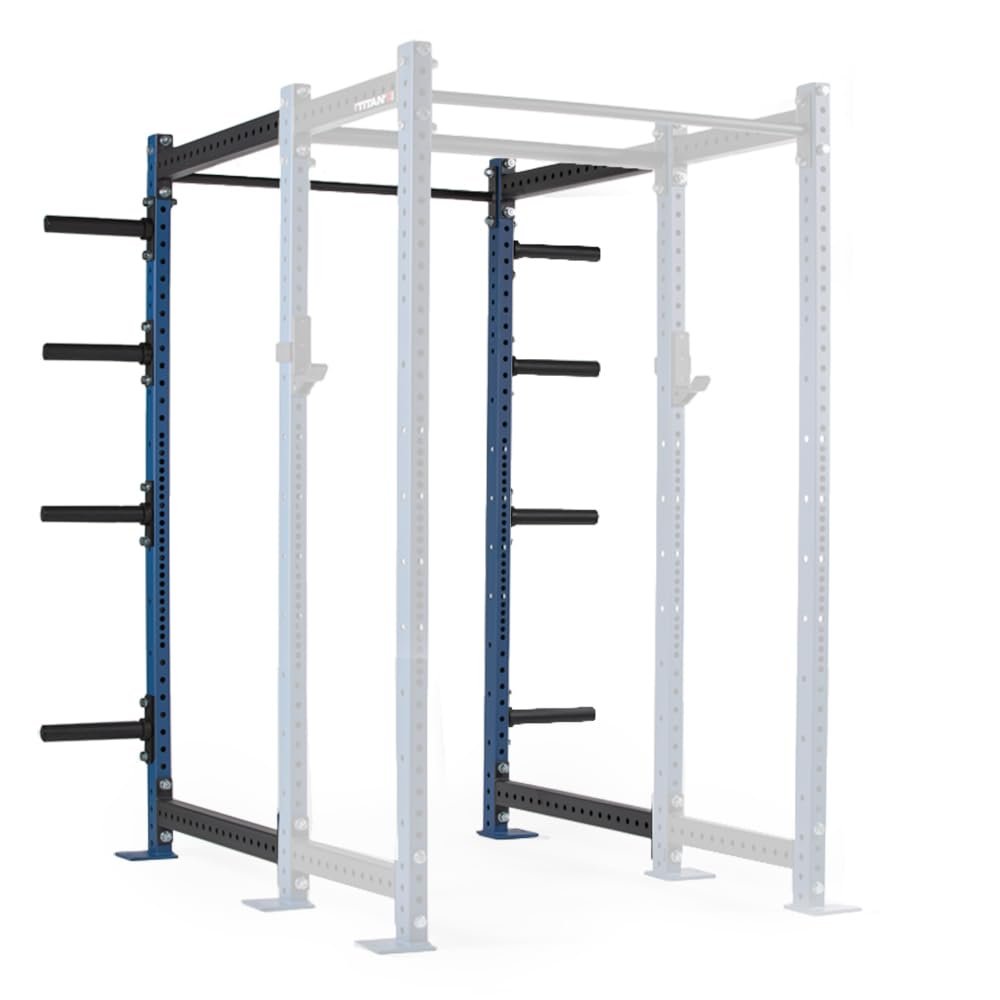 Titan Fitness T-3 Series Blue Tall 36in Depth Power Rack Extension Kit