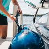 SWELL Wakesurf - Big Bumper Ball 25 Inch Diameter - Inflatable Raft Tie-Up Boat Fender Buoy (Navy) view 2