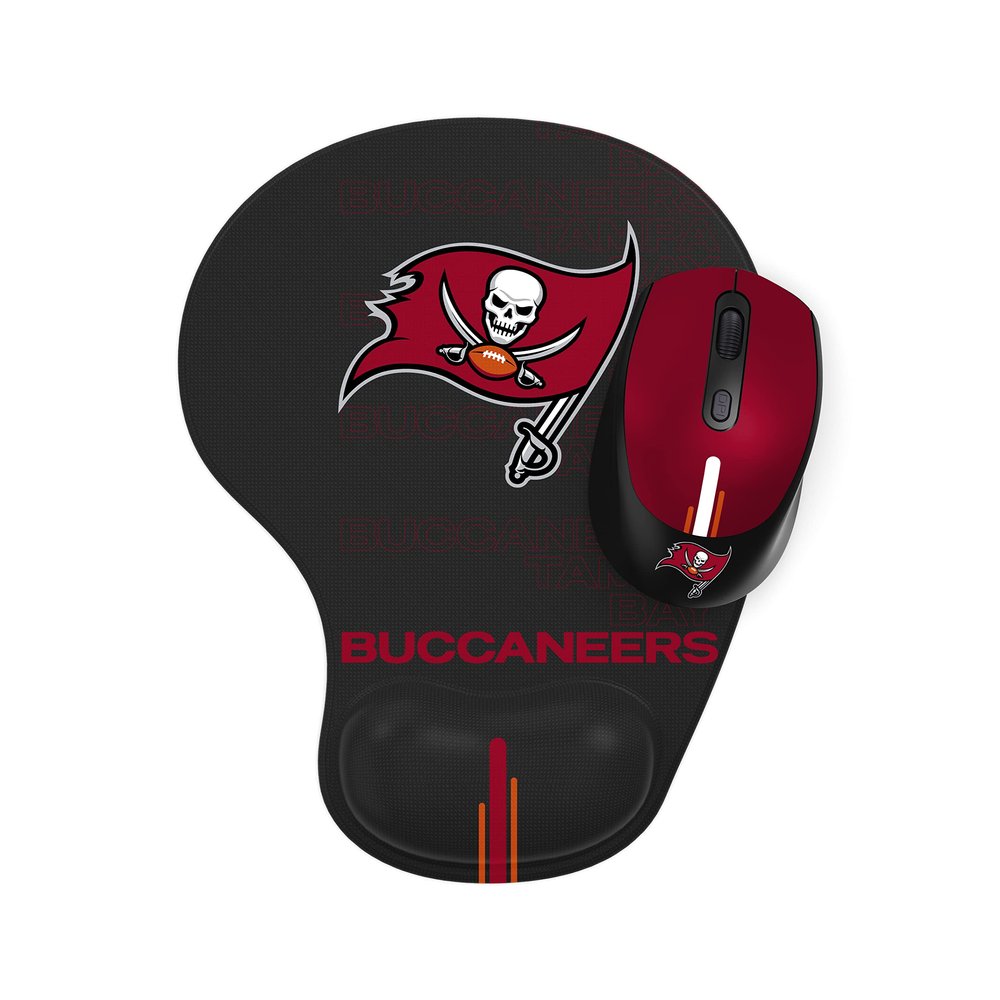 SOAR NFL Wireless Mouse and Mouse Pad, Tampa Bay Buccaneers