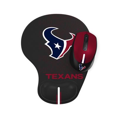 SOAR NFL Wireless Mouse and Mouse Pad, Houston Texans