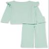 Amazon Essentials Toddler Girls' Wide-Rib Outfit Set, Pack of 2, Mint Green, 2T view 2