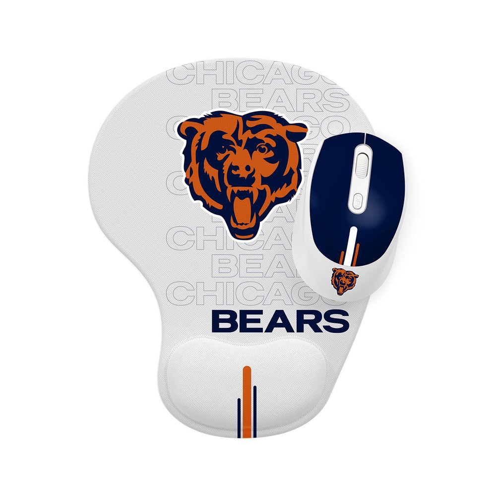 SOAR NFL Wireless Mouse and Mouse Pad, Chicago Bears