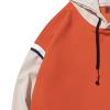 Maiyifu-GJ Men's Color Block Casual Hoodie Pullover Hip Hop Patchwork Hooded Sweatshirt Casual Long Sleeve Hoodies Outwear (Orange,X-Large) view 4