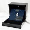 Heart Knot Silver Necklace Luxury Box Gift for Sister, Twin Sister Gift, Gift for Twin Sister, Gift for Big Sister, 18th Birthday Gift, Twin Sister view 2