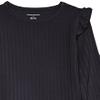 Amazon Essentials Girls' Wide-Rib Outfit Set, Pack of 2, Black, X-Small view 3