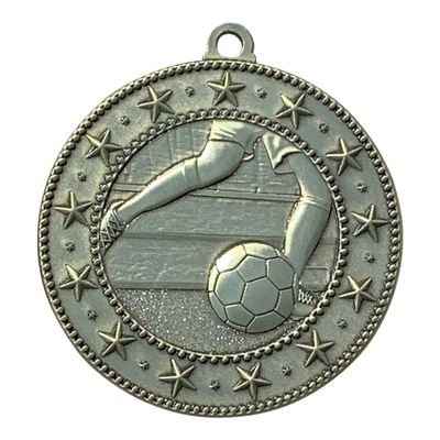 100 Pack of Soccer Gold Medals Trophy Award with Neck Ribbons EMDC100