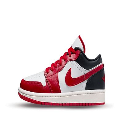 Nike Women's Air Jordan 1 Low UNC Basketball Shoe, White/Gym Red-black-sail, 8
