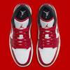Nike Women's Air Jordan 1 Low UNC Basketball Shoe, White/Gym Red-black-sail, 8 view 3