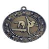 100 Pack of Female Gymnastics Gold Medals Trophy Award with Neck Ribbons EMDC65 view 1