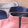 YKPK Toddler Boys Girls Long Sleeve Winter Solid Fleece Zipper Coat Jacket Thicken Warm Outwear Windbreaker (Pink, 5-6 Years) view 3