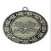 100 Pack of Tennis Gold Medals Trophy Award with Neck Ribbons EMDC110 view 1