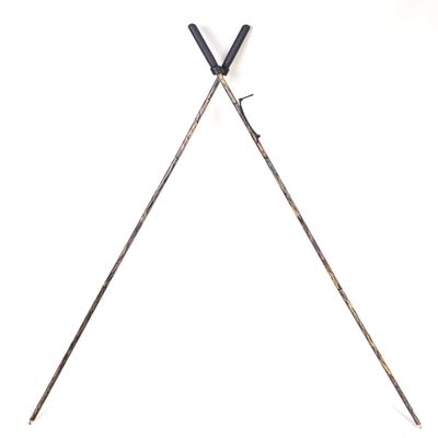 Hammers Camouflage Lightweight Foldable Bungee Shock Corded Collapsible Shooting Varmint Hunting Bipod Cross Sticks Stix
