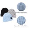 JANGANNSA Simple Knitted Baby Beanie Hip-Hop Boys Winter Hat Toddler Kids Bonnet for Girl 0-5Y (3PCS-K, L) view 3