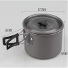 Sxdthy Camping Cookware Kit, Folding Camping Cooking Pot and Pans Set, Portable Camping Stove for Hikers or Backpackers. view 2