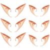 Kbraveo 6 Pair Elven Ears Elf Ear Cuffs for Cosplay Costume Theater Performance,Long and Short Size view 1