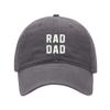 Baseball Cap Men RAD DAD Embroidered Washed Cotton Dad Hat Baseball Caps (Grey,7 5/8) view 1