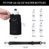 WUVOP Bike Cup Holder, Water Bottle Holder Handlebar for Bikes with Mesh Pockets, Universal Cycling Bicycle Water Bottle Drink Cup Cage for Cruiser, Scooter, Mountain Bike, Road Bikes, Wheelchair view 3