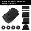 WUVOP Bike Cup Holder, Water Bottle Holder Handlebar for Bikes with Mesh Pockets, Universal Cycling Bicycle Water Bottle Drink Cup Cage for Cruiser, Scooter, Mountain Bike, Road Bikes, Wheelchair view 4